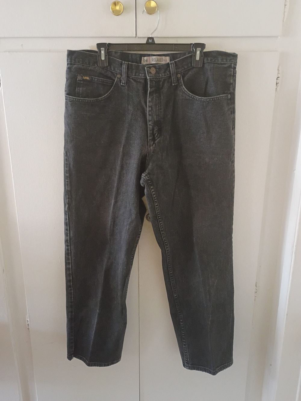Men's Relaxed Fit Black Wash Jeans - Classic Everyday Denim